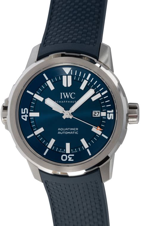 iwc aquatimer blue rubber strap|iwc aquatimer.